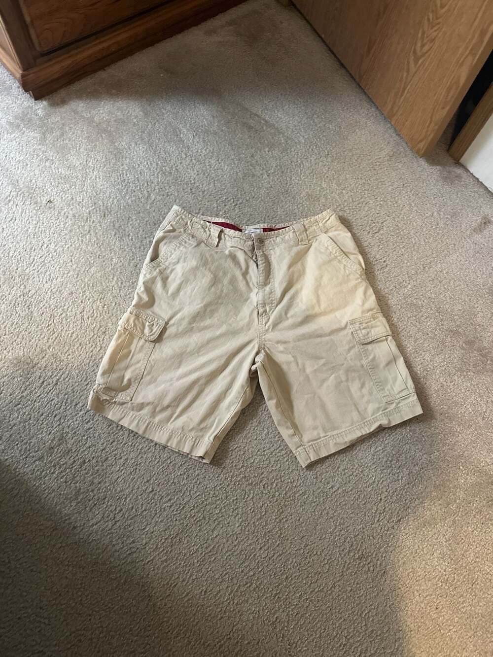 Dockers Flat Front Loose Fit Canvas Cargo Shorts